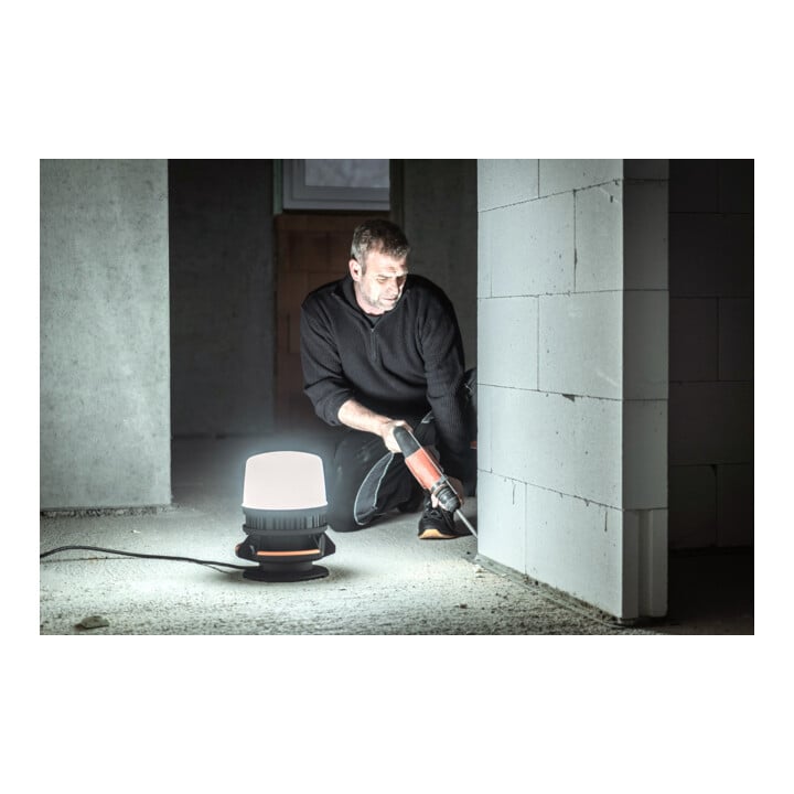 professionele 360° LED-bouwspot ORUM 12050 M, IP54, 12600lm, 97W, 5m H07RN-F 3G1,5