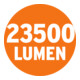 professioneleLINE 360° LED-bouwspot R23050 6,7m H07RN-F2x1,0 + 3,3m H05RN-F 2x1,0, 23500lm