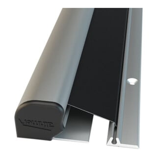 Profil de protection des doigts Athmer NR-26 w-proof L.1925mm pour l'extérieur en aluminium anodisé argent anodisé.