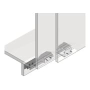 Profilé de guidage Hettich pour guidage de porte inférieur STB 11 Alu. blk 6000mm-5
