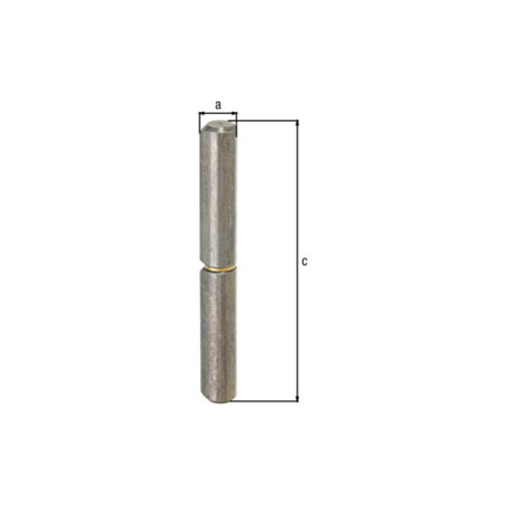 Profilrolle Band-L.80mm STA blk Stift-Ø 7mm GAH