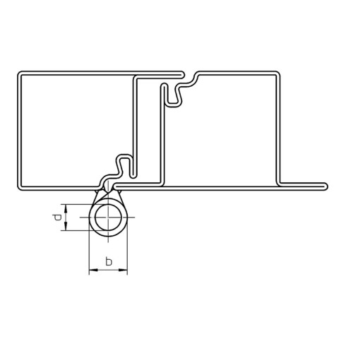 Profilrolle KO 50 ER Band-L.150mm VA Stift-D.13mm SIMONSWERK