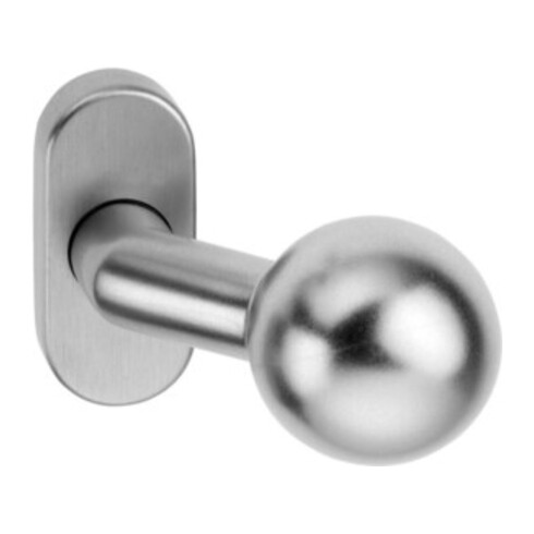 Profiltür-Knopf 2033/4010 Alu. F1 Aufnahme 8mm gekr.