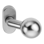 Profiltür-Knopf 2033/4010 Alu. F1 Aufnahme 8mm gekr.