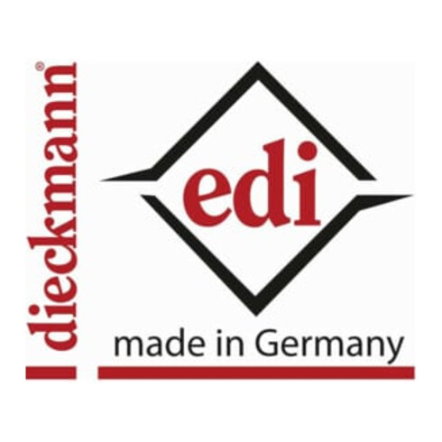 Profiltürdrückerlochteil 1300/2033 Alu.F1 ov.8mm gekr.EDI