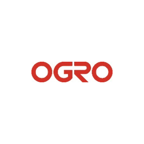 Profiltürdrückerlochteil OGRO 8100V AL 8mm Alu.F1 schräg OGRO