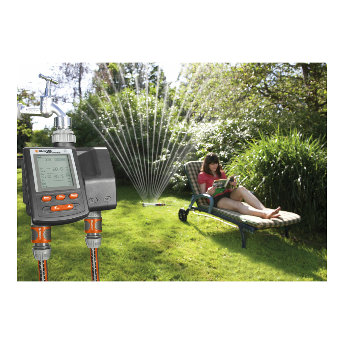 Programmateur d'arrosage MultiControl duo GARDENA