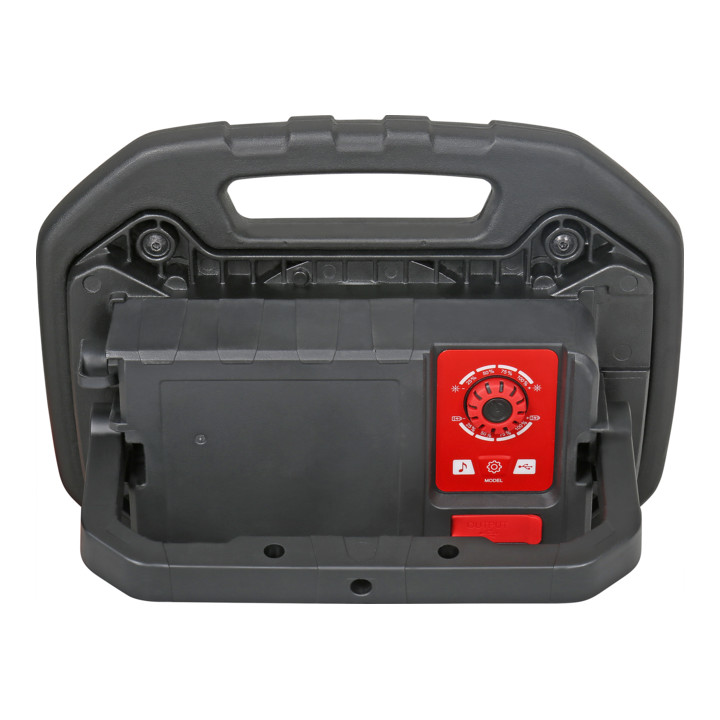 Projecteur de chantier à LED COB sans fil STIER, 4 000 lumens, 40 W, avec haut-parleur Bluetooth