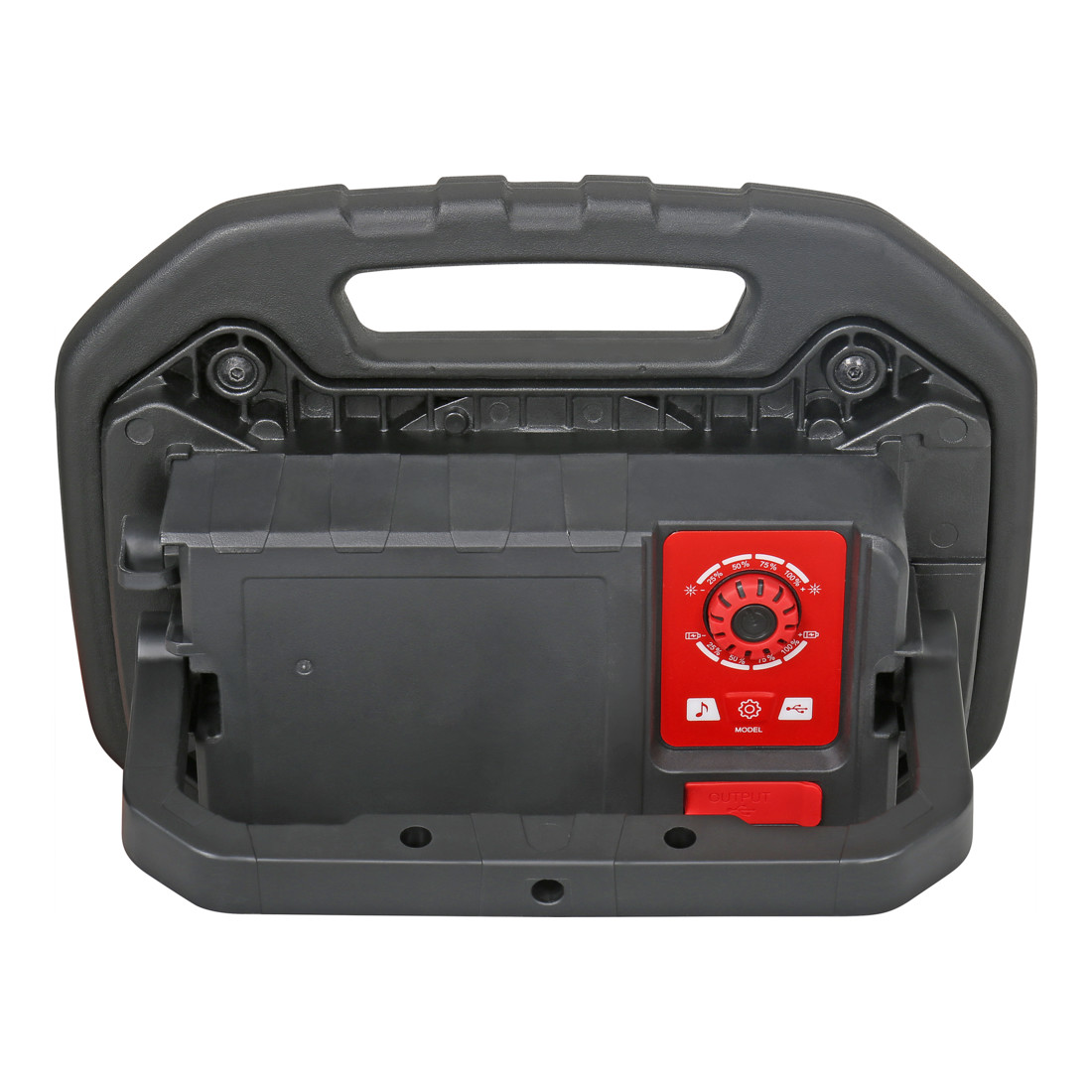 Projecteur de chantier à LED COB sans fil STIER, 4 000 lumens, 40 W, avec haut-parleur Bluetooth