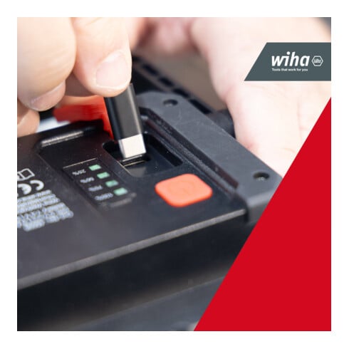 Projecteur de chantier sans fil Wiha 30 W, 3 000 lm, 3 modes d’éclairage avec pied & aimant