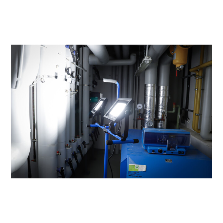 Projecteur de travail double SMD-LED BGS avec pied, 2 x 70 W