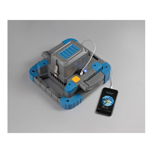 Projecteur mobile LED à accumulateur Brennenstuhl BS 5000 MA Système Bosch, 6000lm, IP55