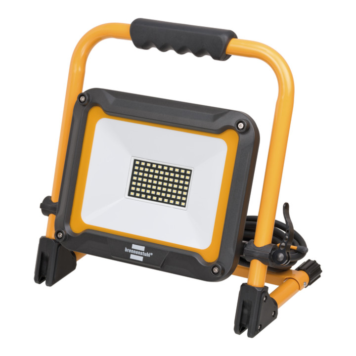 Projecteur portable Brennenstuhl LED JARO 4770 lumen (50W, Etanche IP65, 5m de câble), Jaune & Noir