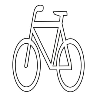 PROline-thermo Film de marquage symbole vélo 500 x 700 mm blanc