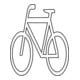 PROline-thermo Markierungsfolie Symbol Fahrrad 1300 x 1300 mm weiß
