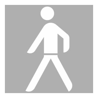 PROline-thermo Markierungsfolie Symbol Fußgänger 1000 x 550 mm weiß