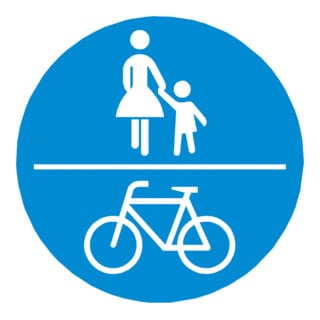 PROline-thermo Markierungsfolie Z 240 Verkehrsschild Gemeinsamer Fuß- und Radweg 1000mm Ø