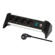 Prolongateur multiprise Brennenstuhl Alu-Office-Line 5 prises 1,8m H05VV-F 3G1,5-1