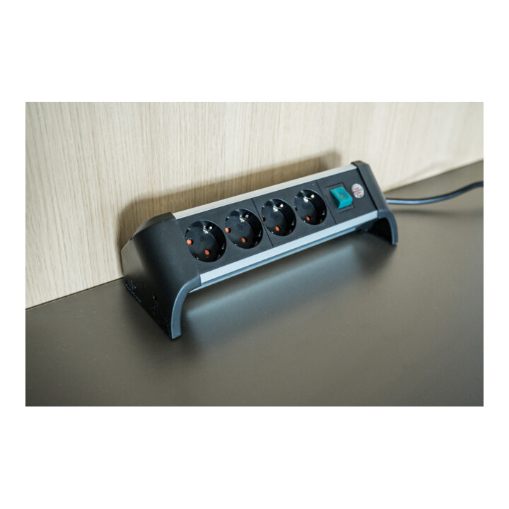 Prolongateur multiprise Brennenstuhl Alu-Office-Line 5 prises 1,8m H05VV-F 3G1,5