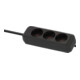 Prolongateur multiprise Eco-Line 3 prises noir 1,5m H05VV-F 3G1,5-4
