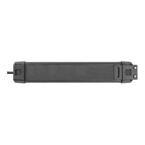 Prolongateur multiprise Premium-Line 6 prises noir/gris clair 3m H05VV-F 3G1,5