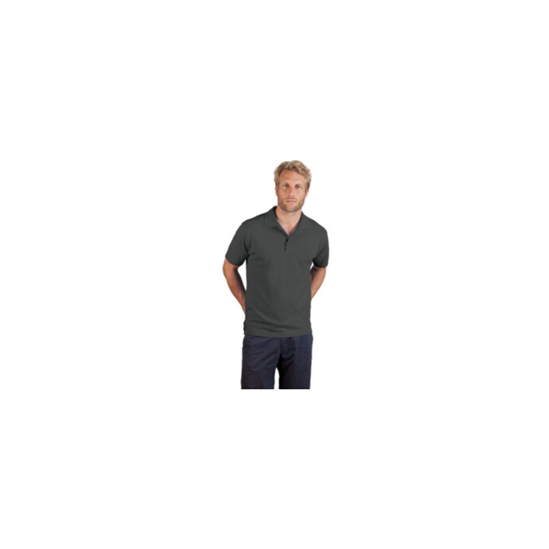Promodoro Poloshirt lichtgrau