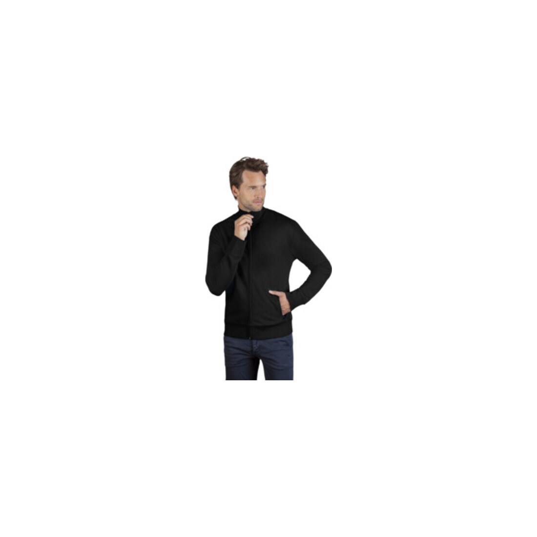 Promodoro Men´s Sweatjacke Gr.L schwarz 100% CO Promodoro