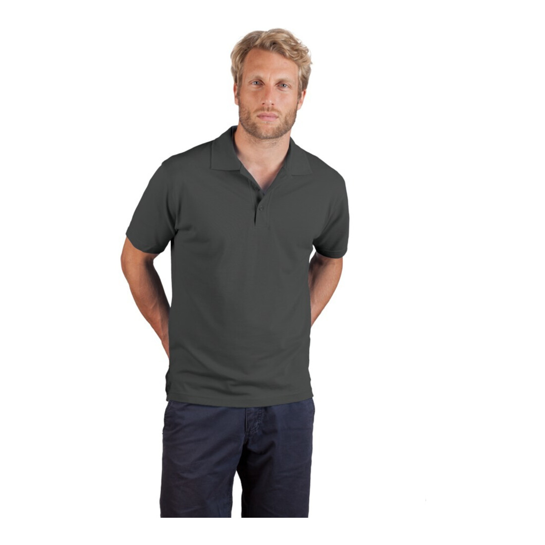Promodoro Poloshirt, Gr. 3XL, steel grey