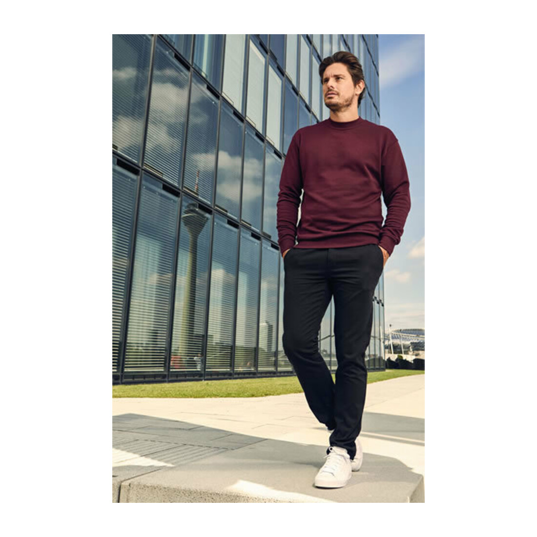 Promodoro Sweatshirt, Gr. 3XL, feuerrot