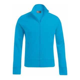 Promodoro Sweatshirtjacke, Gr. M turquoise