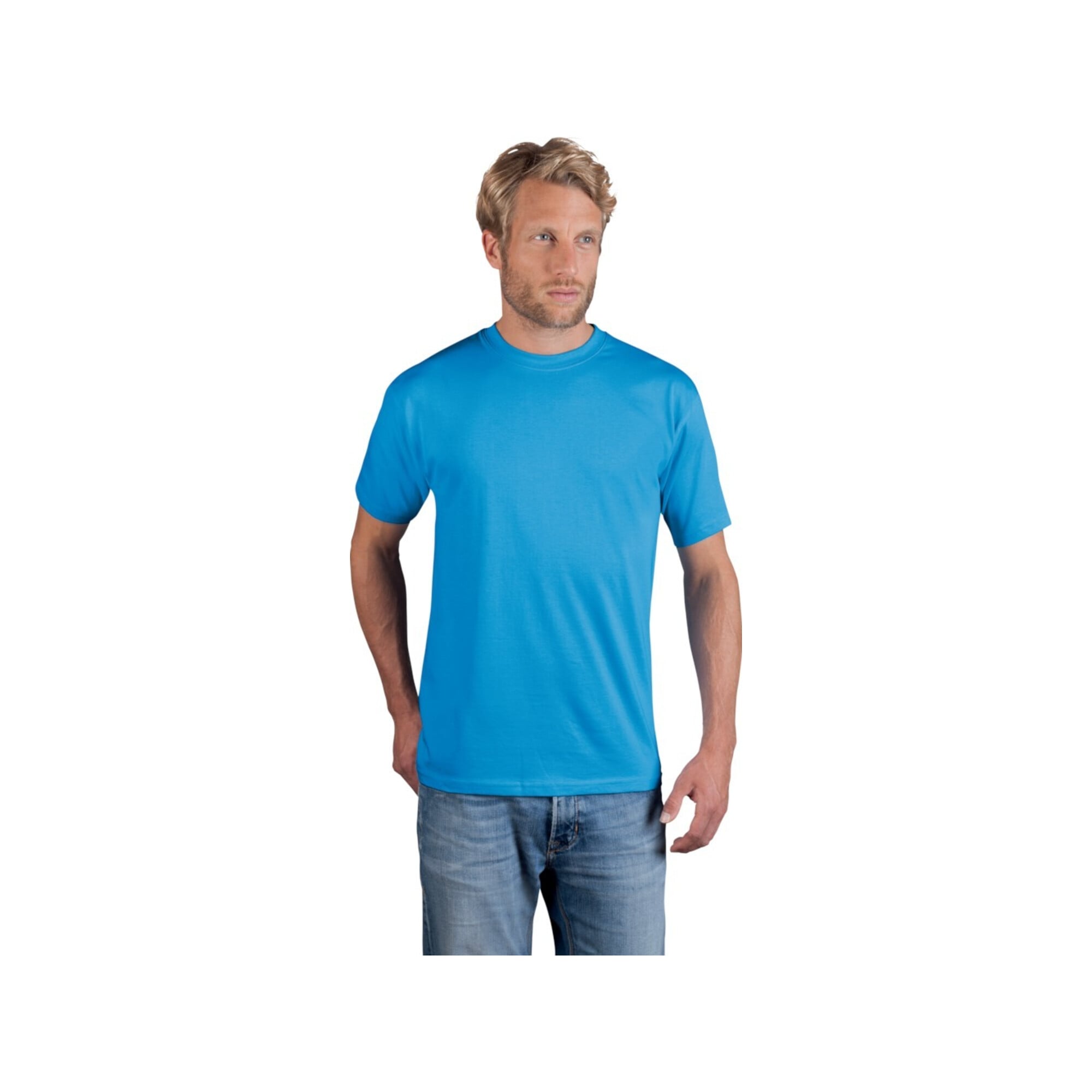 Promodoro T-Shirt Premium, Gr. L, türkis