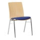 prosedia Holzschalenstuhl Balanto B41A/MH32/2324 Polster ultramarinbl