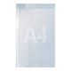 Prospekthalter f.Format DIN A4 hoch Acryl transparent zur Wandbefestigung-1