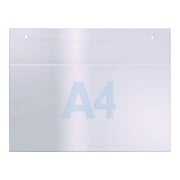 Prospekthalter f.Format DIN A4 quer Acryl transparent zur Wandbefestigung-3