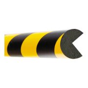 Protection antichoc Moravia MORION arête circulaire 40 x 40 mm longueur 1000 mm jaune/noir magnétique
