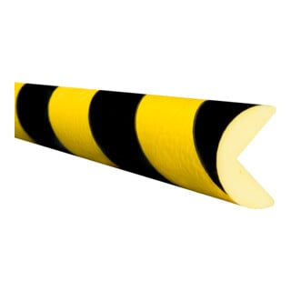 Protection antichoc Moravia MORION arête circulaire 40 x 40 mm longueur 5000 mm jaune/noir