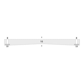 Protection antichoc Moravia MORION pour colonnes d'angle Rectangle 200 x 20 x 500 mm noir / jaune