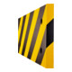 Protection antichoc Moravia MORION pour colonnes d'angle Rectangle 200 x 20 x 500 mm noir / jaune-1