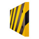 Protection antichoc Moravia MORION pour colonnes d'angle Rectangle 200 x 20 x 500 mm noir / jaune-1