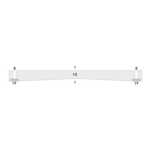 Protection antichoc Moravia MORION pour colonnes d'angle Rectangle 200 x 20 x 500 mm noir / jaune