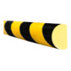 Protection contre les chocs en Moravia MORION surface circulaire 32 x 40 x 5000 mm jaune/noir-1