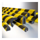 Protection contre les chocs Moravia MORION protection de profil trapézoïdal 40 x 80 x 8 mm longueur 1000 mm jaune/noir-3