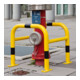 Support de protection Moravia pour montage mural extérieur noir/jaune au moyen d'un manchon d'insertion 1300 mm 48 mm-2
