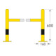 Support de protection Moravia pour montage mural extérieur noir/jaune au moyen d'un manchon d'insertion 1300 mm 48 mm-4
