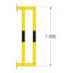 Protection de conduite Moravia grand 1000 noir/jaune 1000 x 350 x 300 mm avec plaques murales