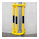 Protection de conduite Moravia grand 1000 noir/jaune 1000 x 350 x 300 mm avec plaques murales-4