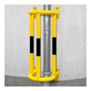 Protection de conduite Moravia grand 1000 noir/jaune 1000 x 350 x 300 mm avec plaques murales-5