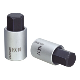 Proxxon 1/2 inch steeksleutel inzetstuk HEX 19, 55 mm lang