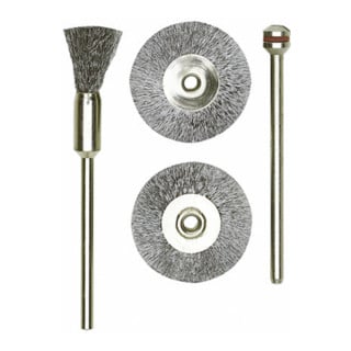 Proxxon Brosses pinceau, acier, 8 mm, 2 pièces