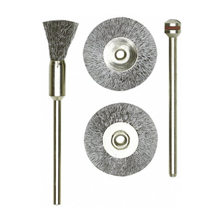 Proxxon Brosses pinceau, acier, 8 mm, 2 pièces